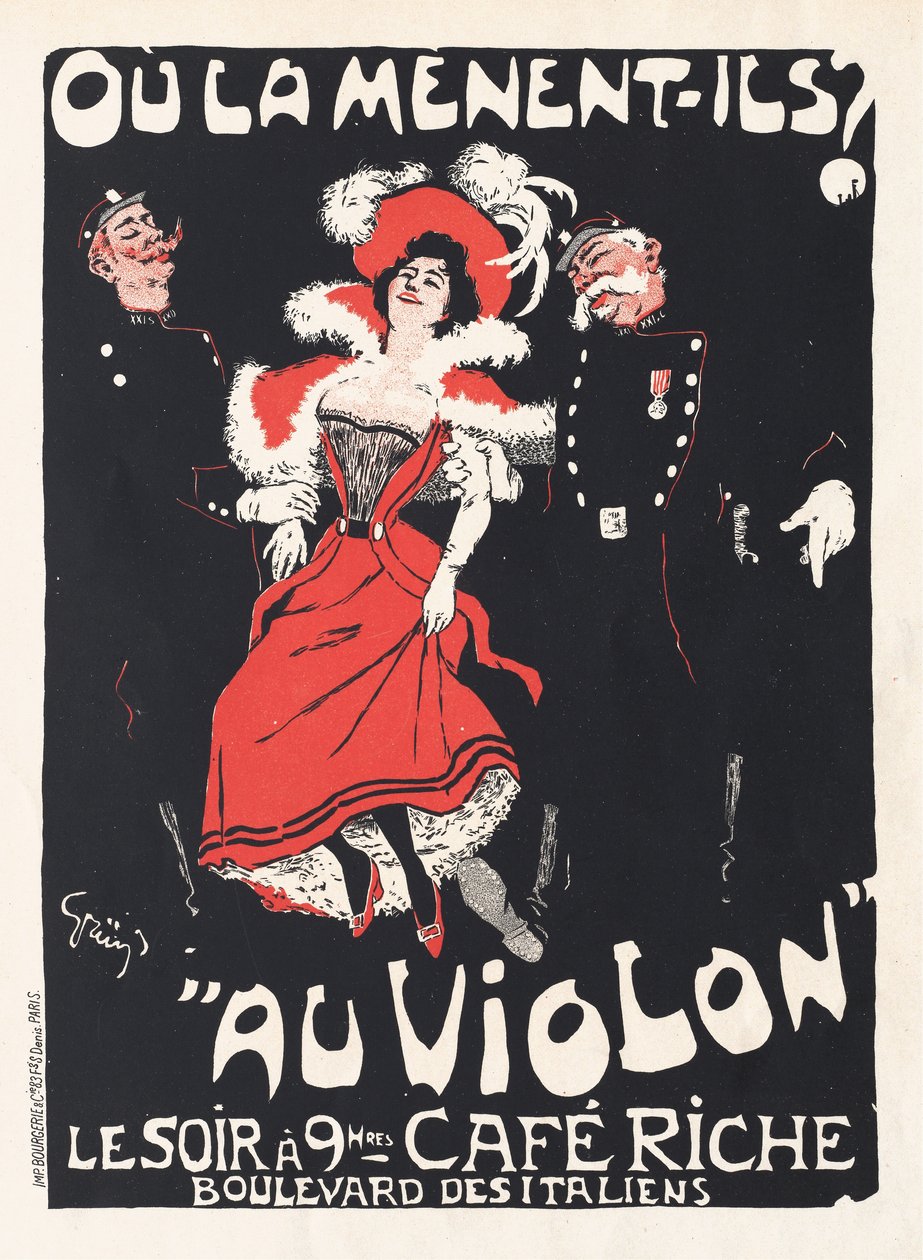 Where are they taking her? To the Police Station, 1897 by Jules Alexandre Grün