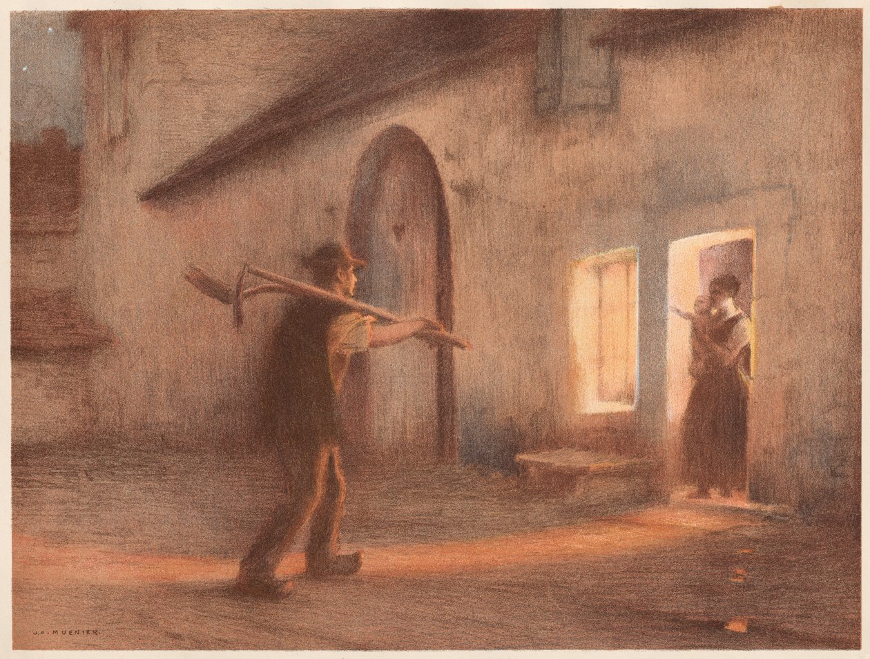 The Return from the Fields by Jules Alexis Muenier