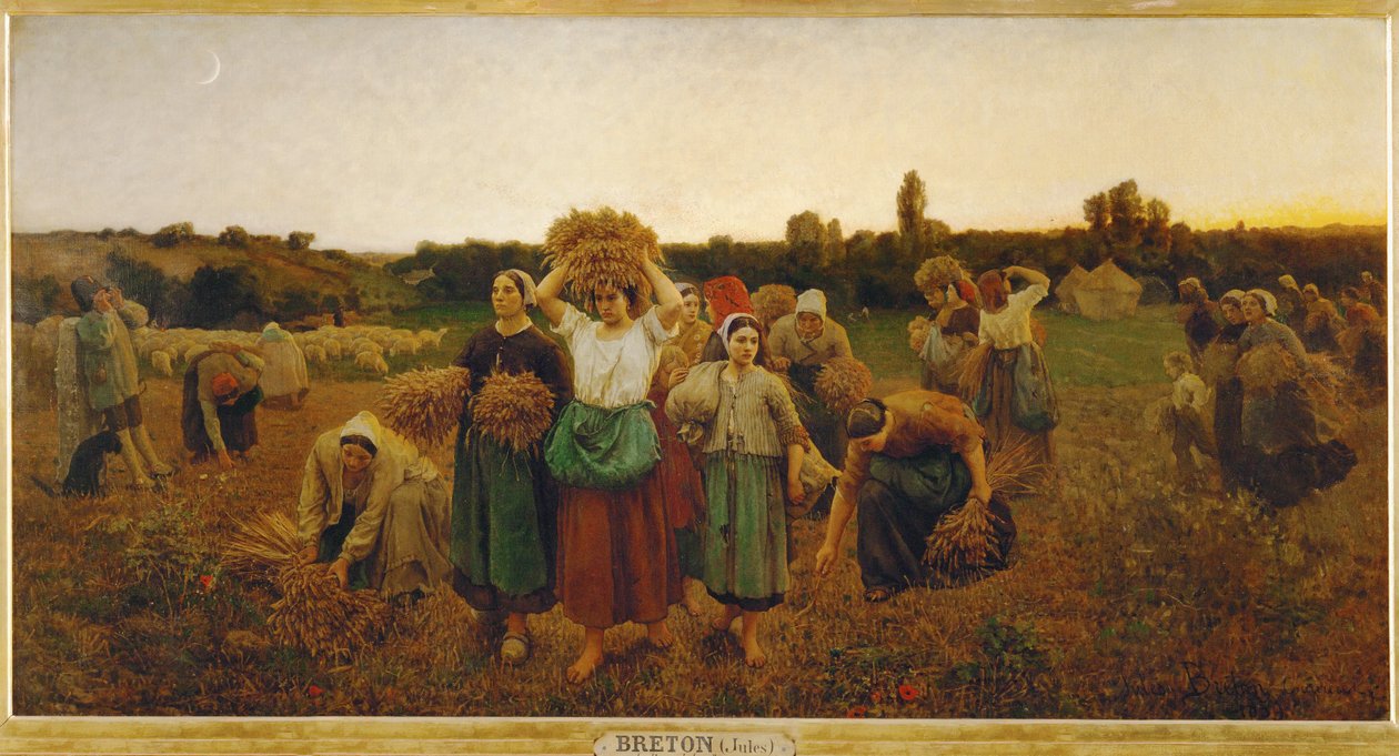The Recall of the Gleaners by Jules Breton