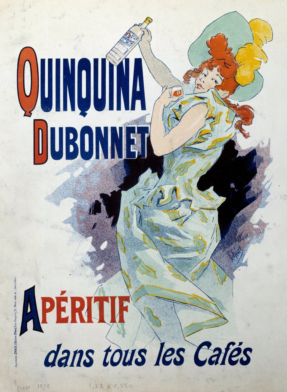 Advertising Poster for the Aperitif Quinquina Dubonnet by Jules Cheret