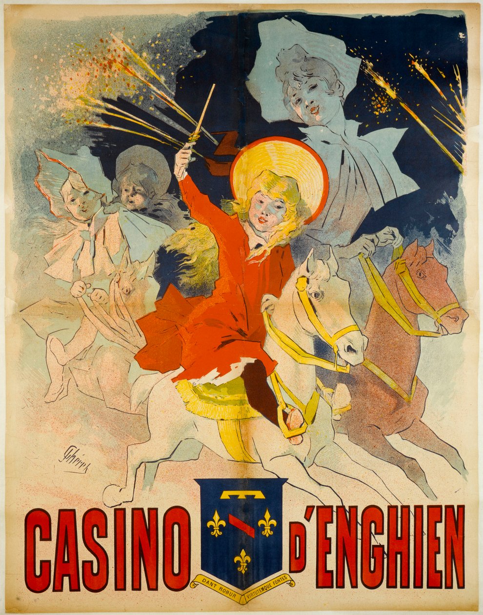 Casino of Enghien by Jules Cheret