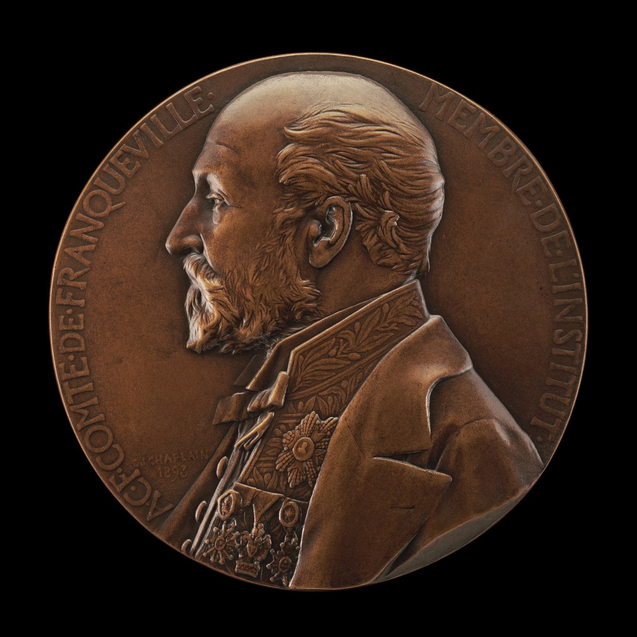 Amable-Charles Franquet, Comte de Franqueville by Jules Clement Chaplain