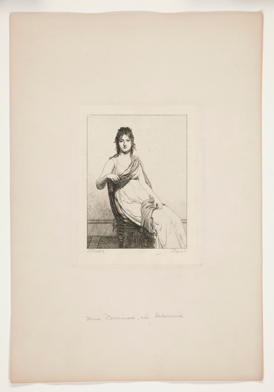 Mme Verninac, née Delacroix by Jules David