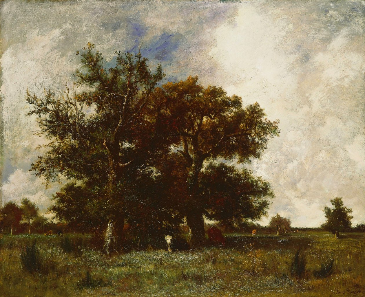 Fontainebleau Oaks by Jules Dupré