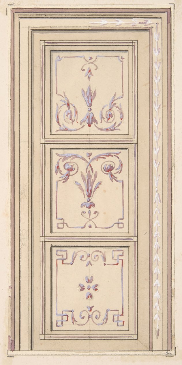 Design for a ceiling, second half 19th century by Jules Edmond Charles Lachaise and Eugène Pierre Gourdet