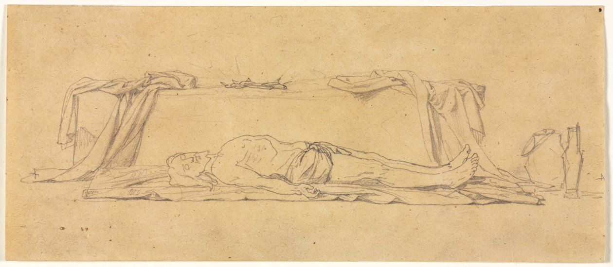 Sketch of the Dead Christ Lying by the Sepulchre, 1800s by Jules Eugene Lenepveu