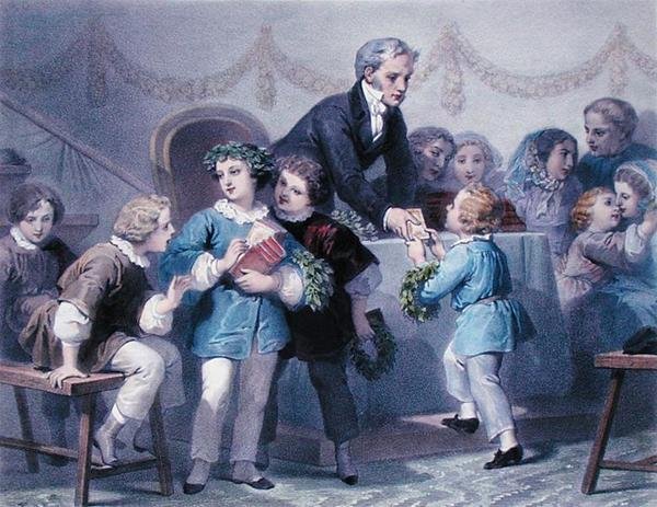 The Prize-Giving Ceremony, engraved by Henier, Bettannier and Morlon by Jules Marie (after) Desandre