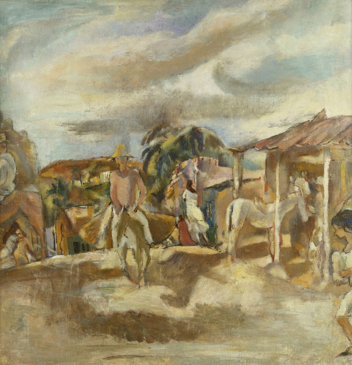 Cuban Village, c.1917-1918 by Jules Pascin