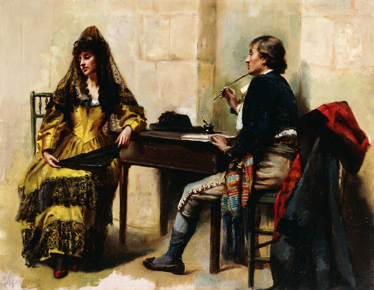 The Letter by Jules Worms: Premium art reproduction