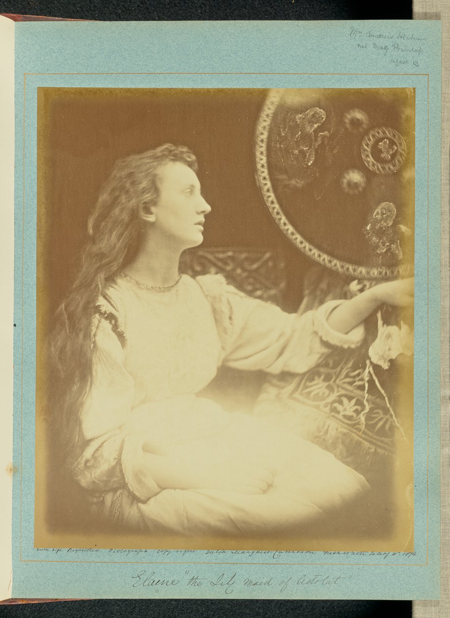 Elaine “the Lily Maid of Astolat” by Julia Margaret Cameron