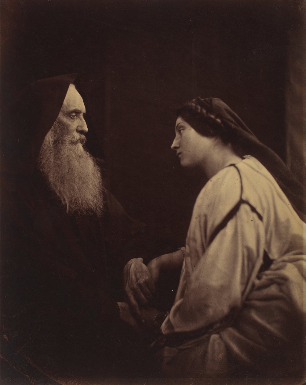 Friar Lawrence and Juliet by Julia Margaret Cameron