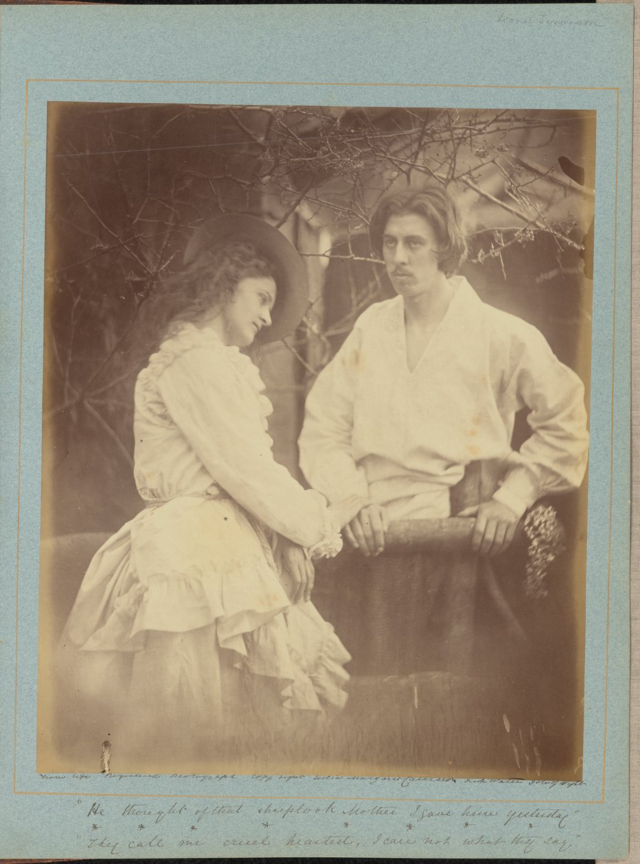 “He thought of that sharp look Mother I gave him yesterday” by Julia Margaret Cameron