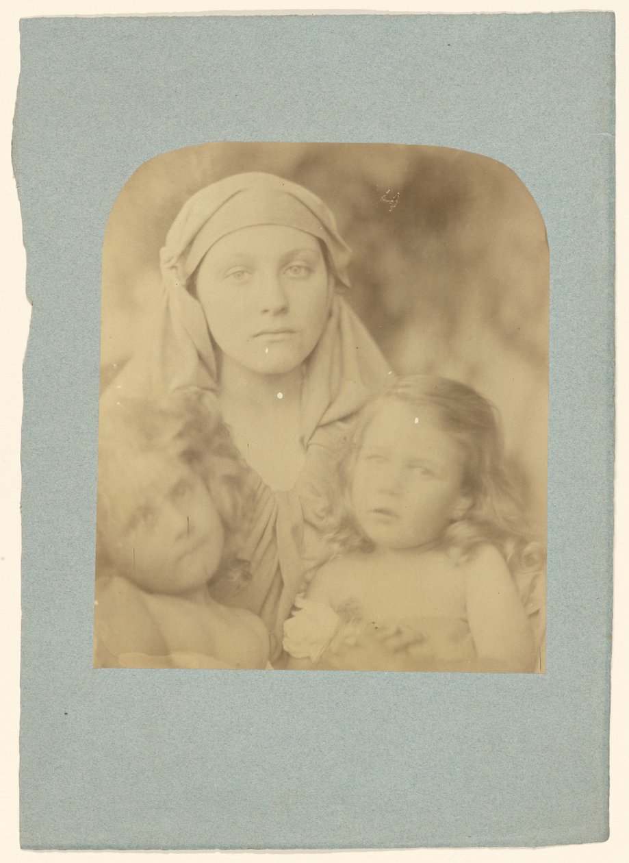 [Madonna with Two Children] by Julia Margaret Cameron