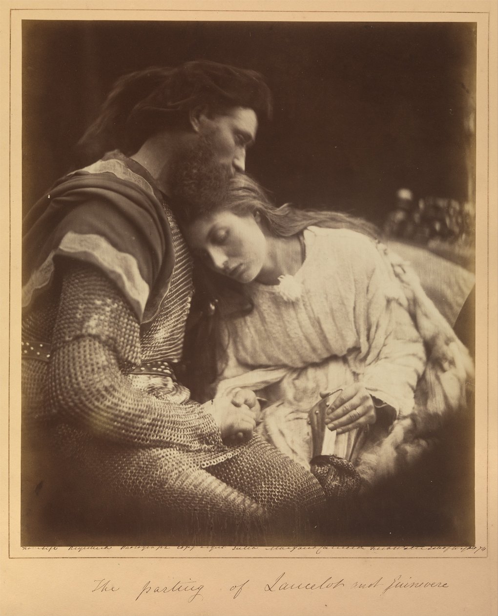 The Parting of Lancelot and Guinevere by Julia Margaret Cameron