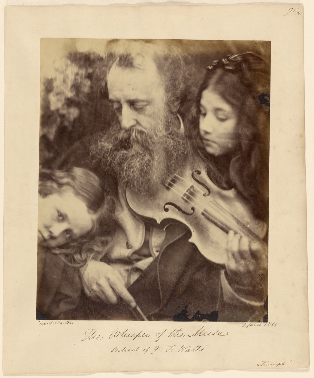 The Whisper of the Muse / Portrait of G. F. Watts by Julia Margaret Cameron