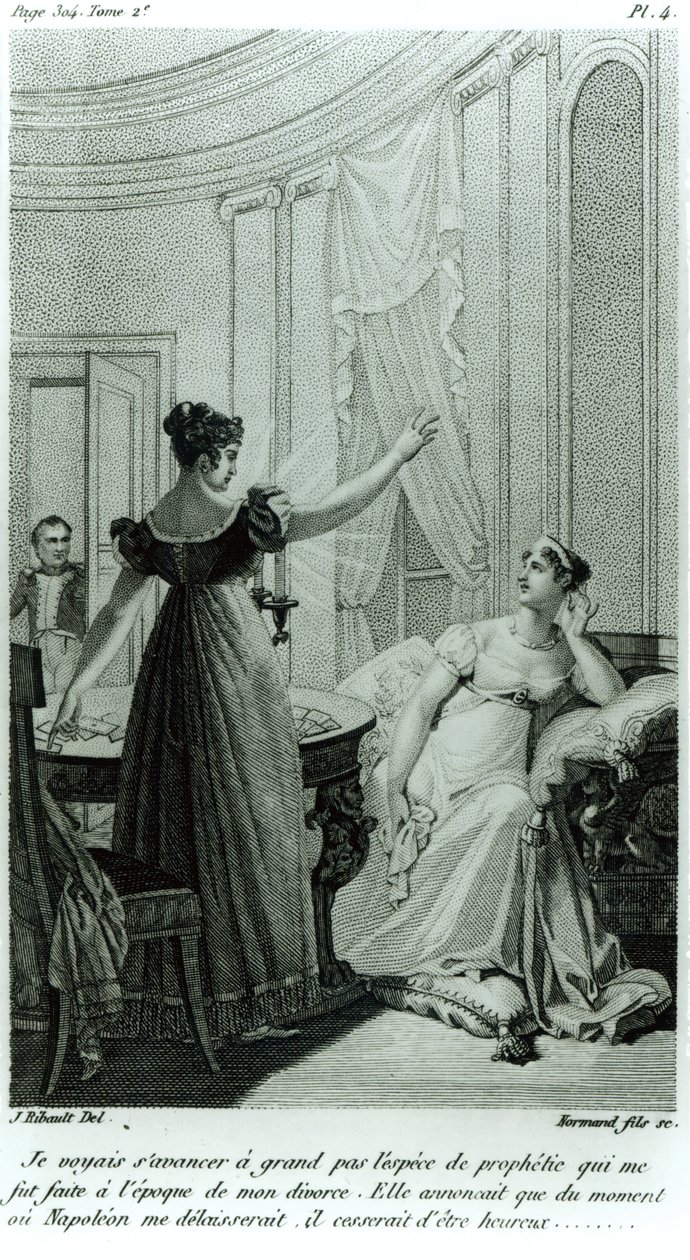 The Empress Josephine Reveals the Prophecy Made to Her by Marie Anne Adelaide Le Normand at the Time of Her Divorce from Napoleon I in 1809 by Julie Ribault