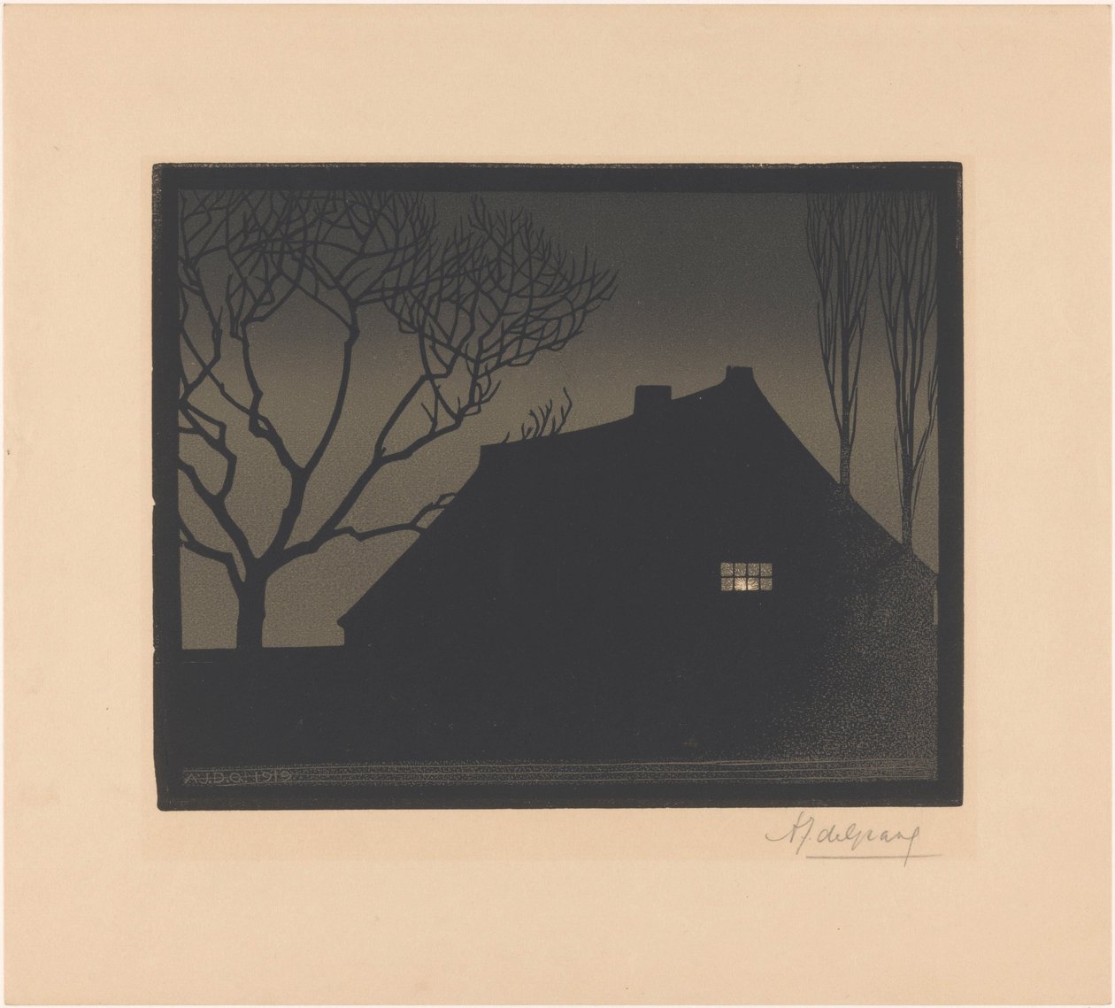 Winter Evening by Julie de Graag (signed by artist)
