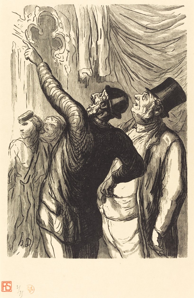 Universal Exposition: A True Cicerone by Julien Antoine Peulot after Honoré Daumier