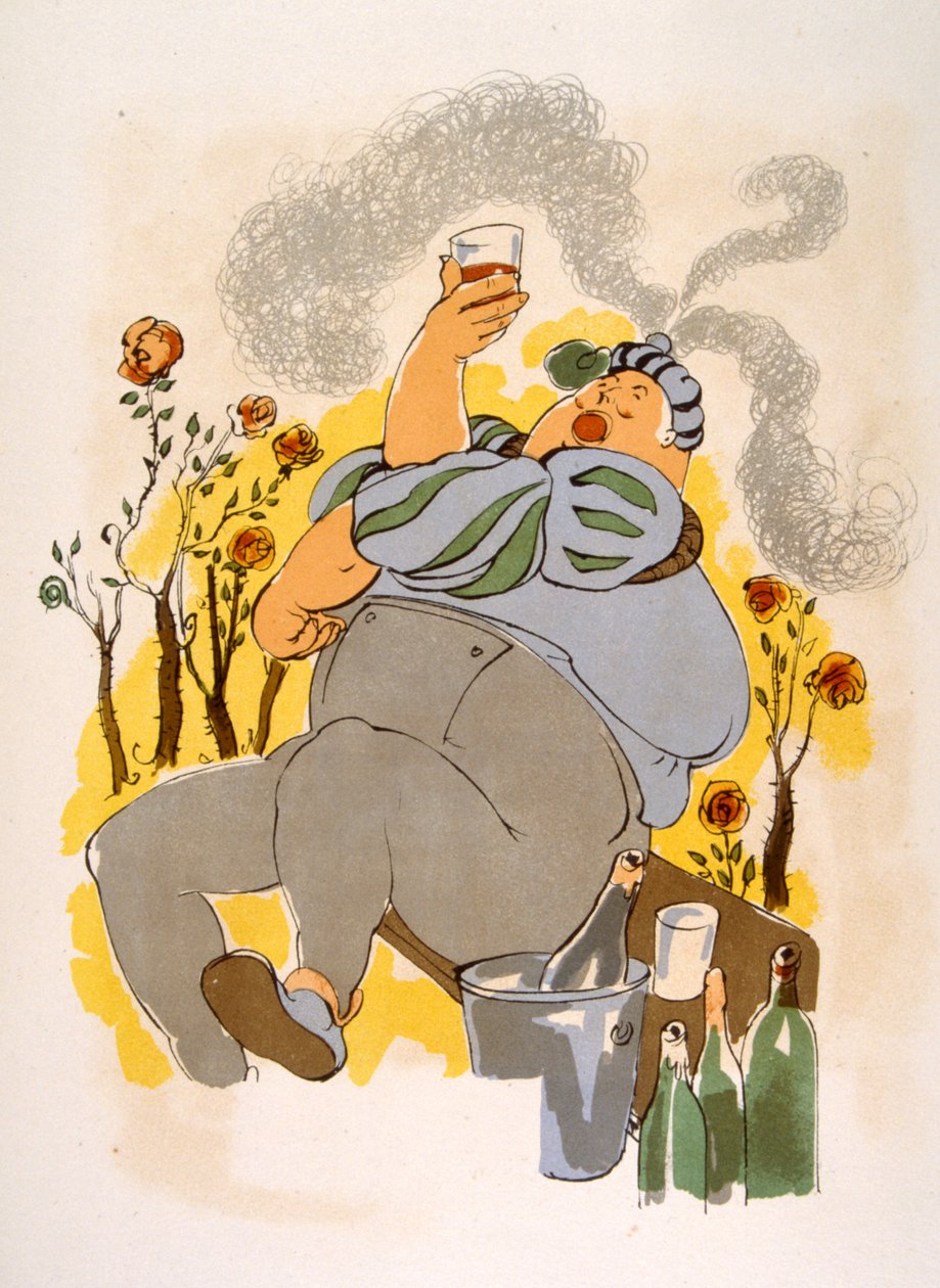 Humorous Wine Illustration by Julien Pavil
