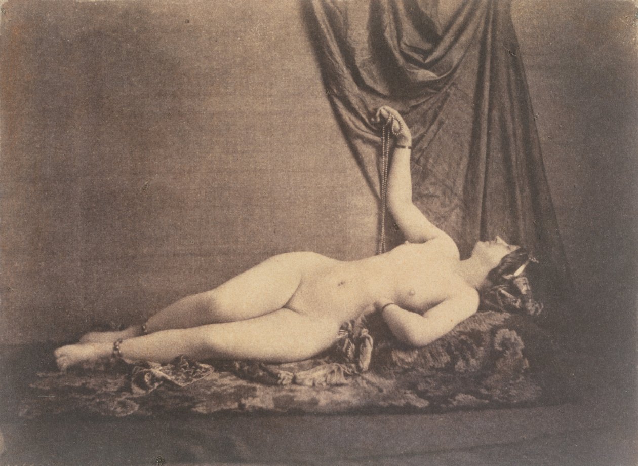 Reclining Female Nude, ca. 1853 by Julien Vallou de Villeneuve