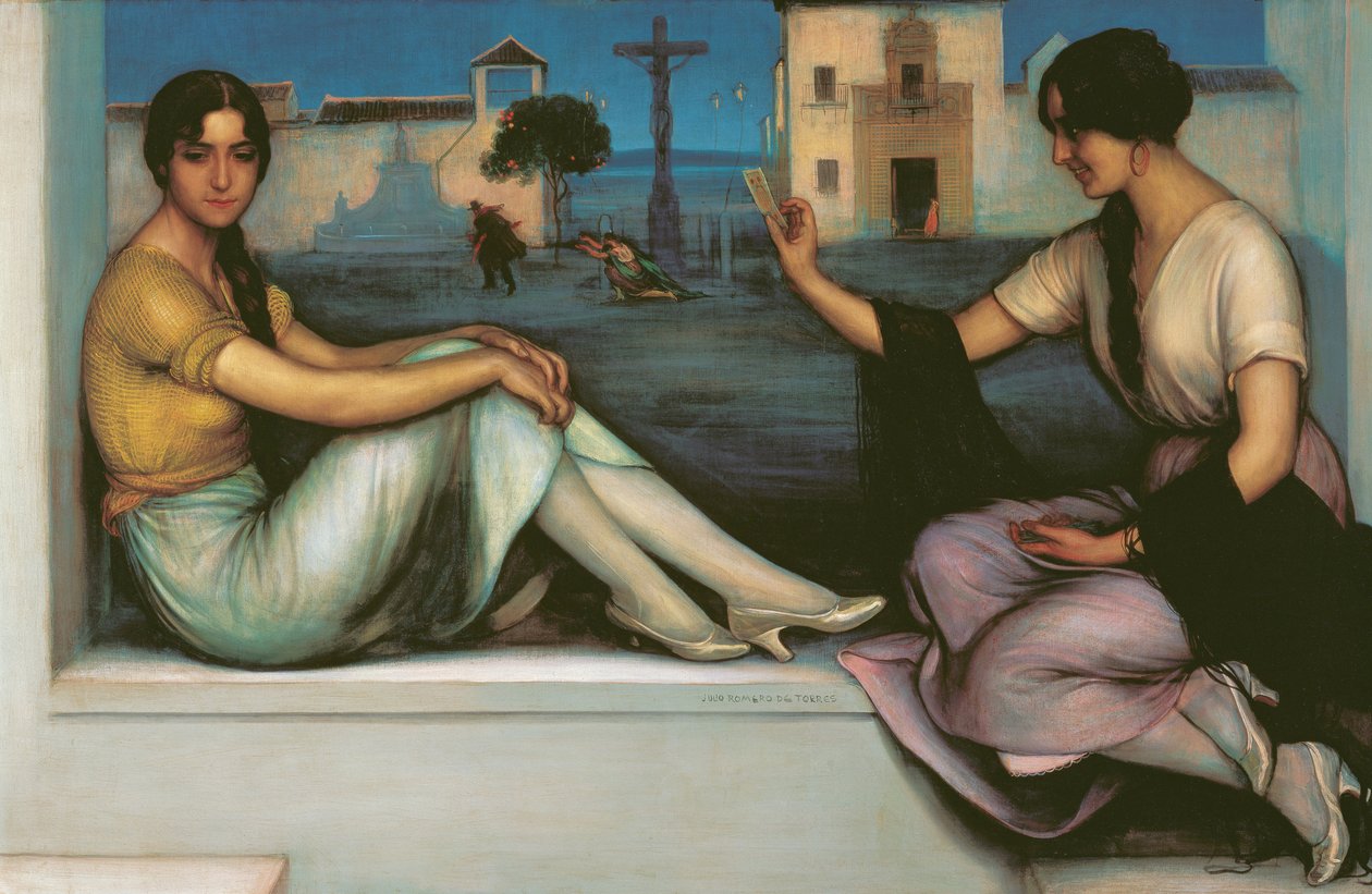 Fortune-telling by Julio Romero de Torres