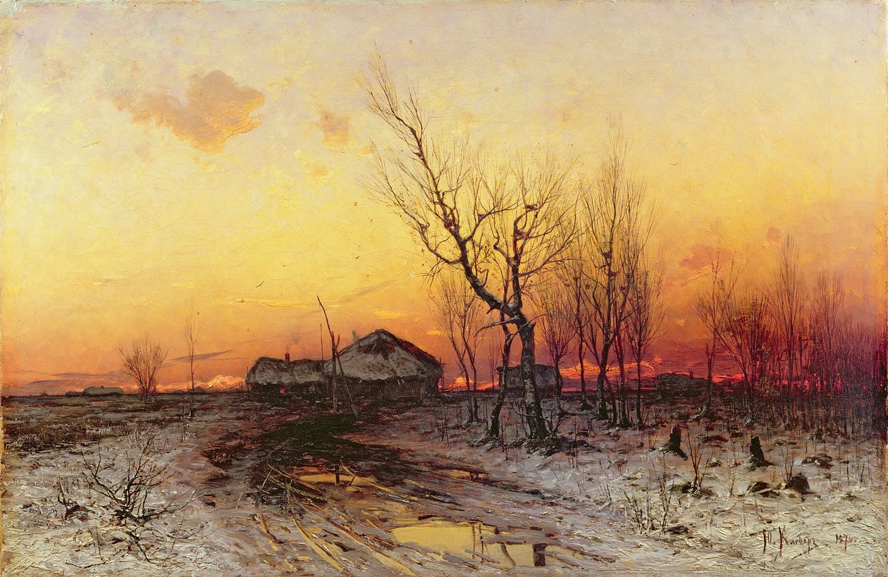 Winter Landscape by Julius Sergius von Klever