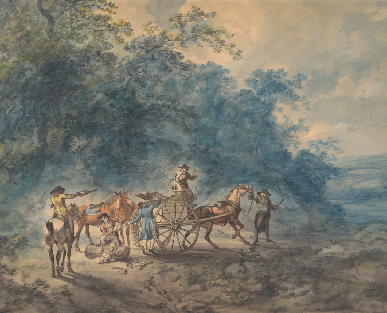 Robbing the Mail by Julius Caesar Ibbetson