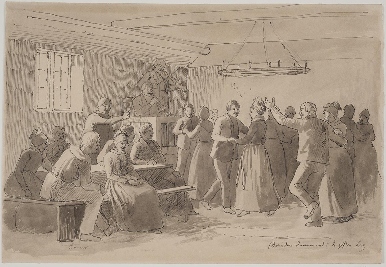 The Bride Dances into the Married Group by Julius Exner