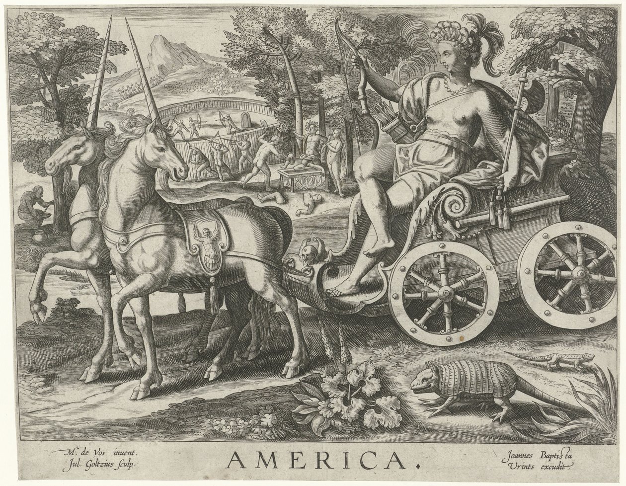 America by Julius Goltzius