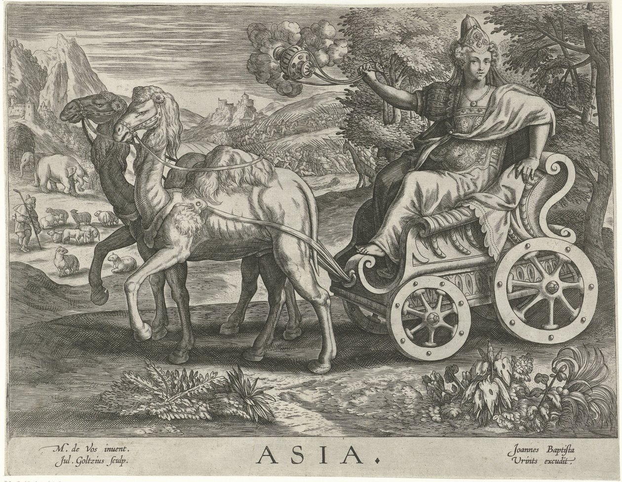 Asia (De vier werelddelen) by Julius Goltzius