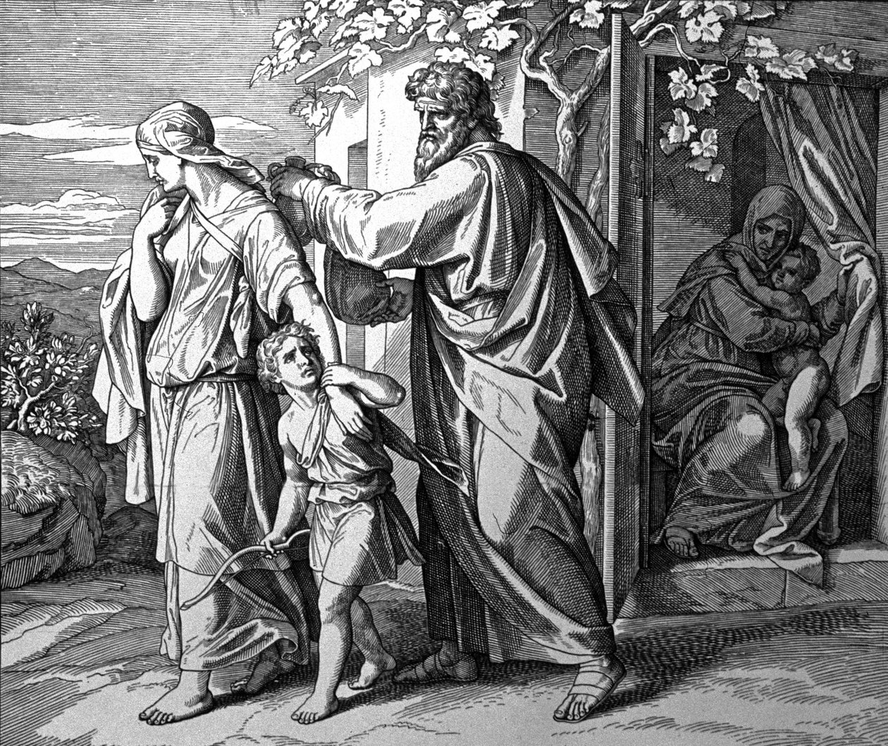 Expulsion of Ismael and his mother by Julius Schnorr von Carolsfeld