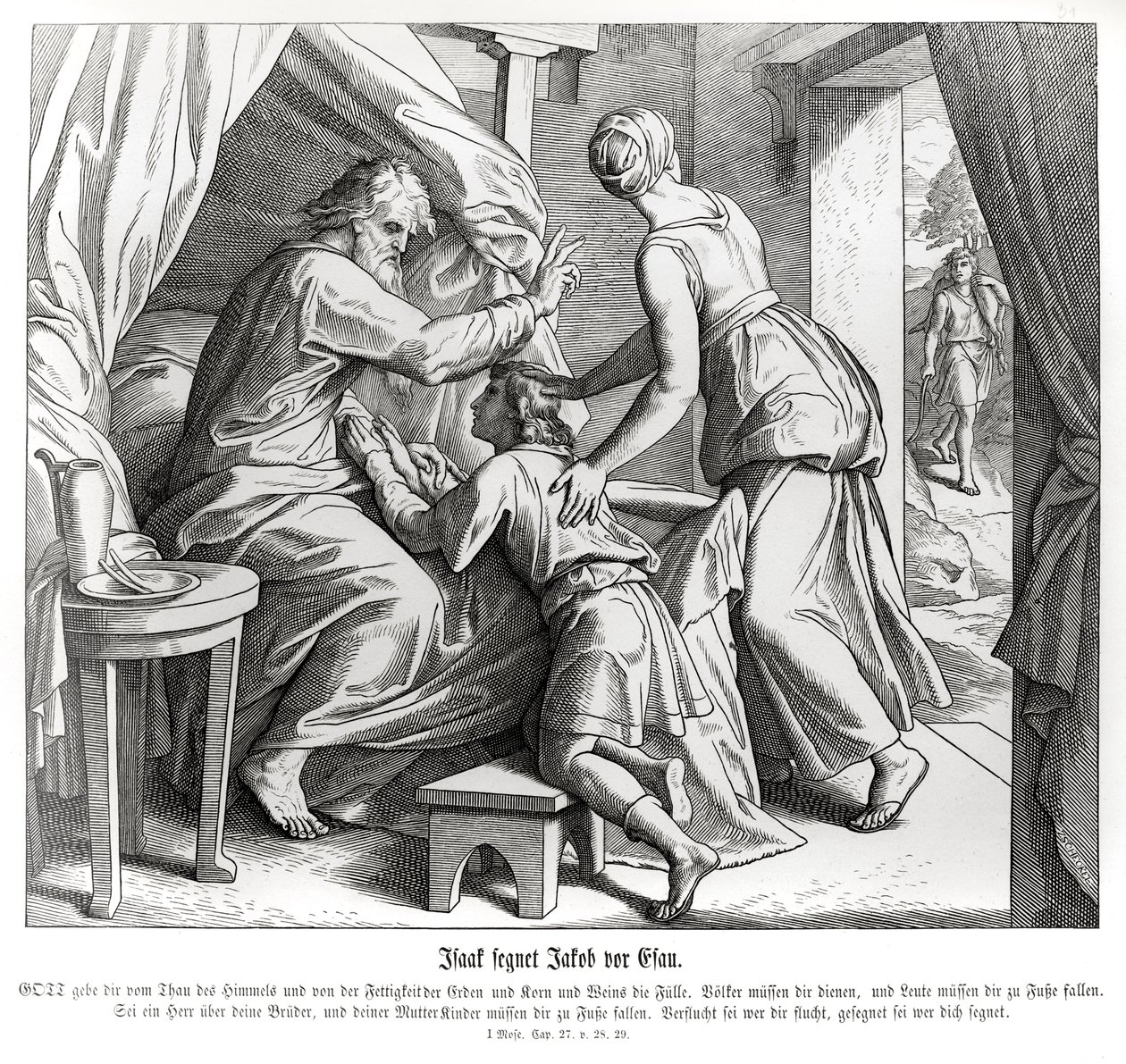 Isaac Blesses Jacob in Esau
