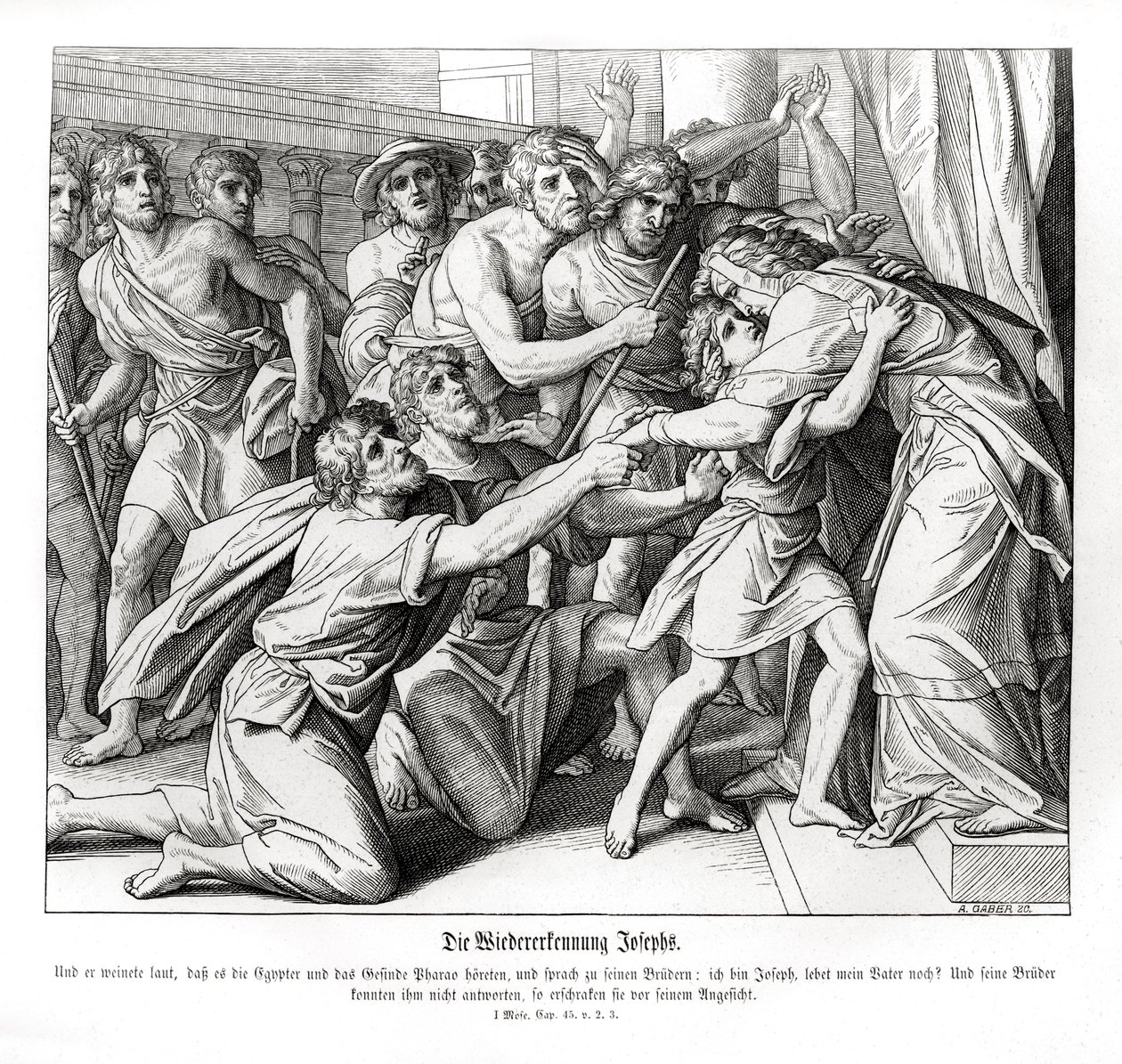 Joseph is Recognised by His Brothers by Julius Schnorr von Carolsfeld