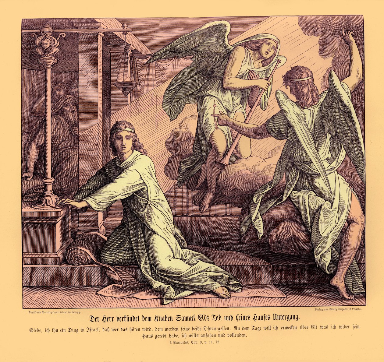 Samuel receives the prophecy of Eli
