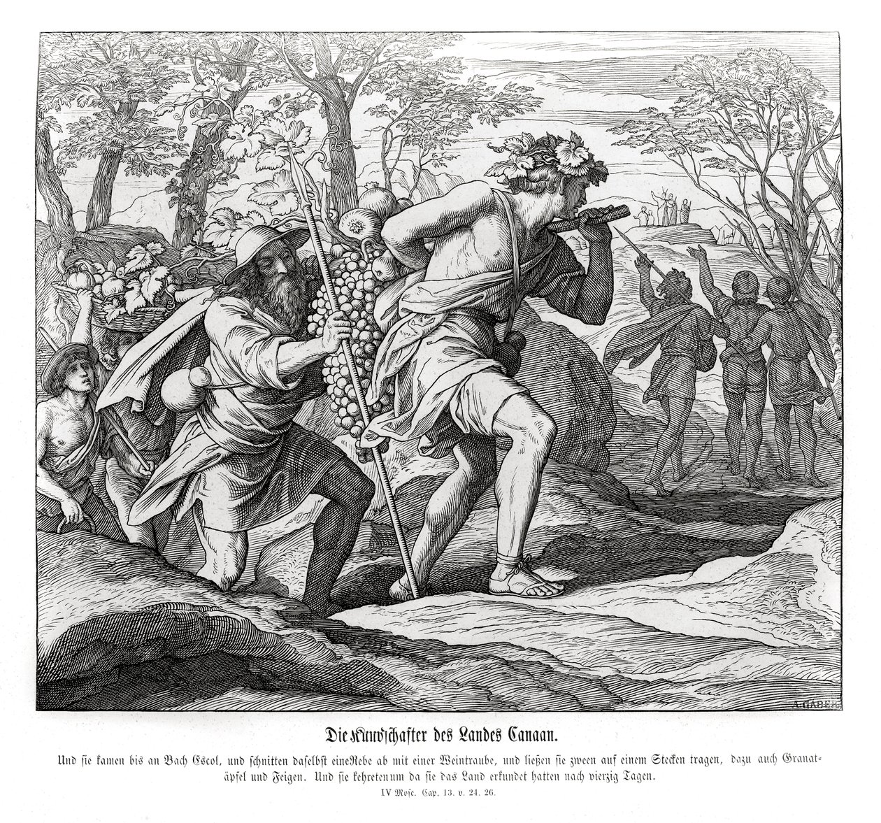Scouts to the Land of Canaan by Julius Schnorr von Carolsfeld