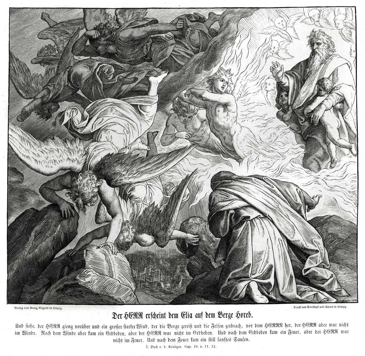 The Lord Appears to Elijah on Mount Horeb by Julius Schnorr von Carolsfeld