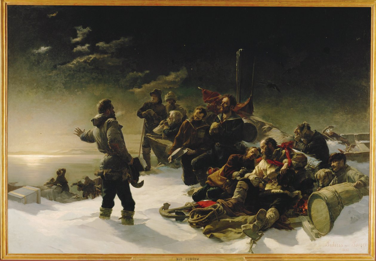 Two Austrian Officers, Julius von Payer and Karl Weyprecht by Julius Von Payer