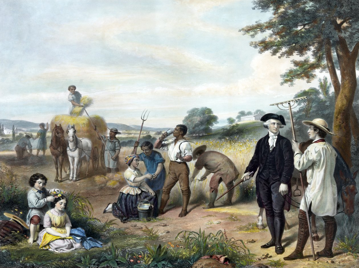 Life of George Washington - The Farmer, pub. 1853 by Junius Brutus Stearns