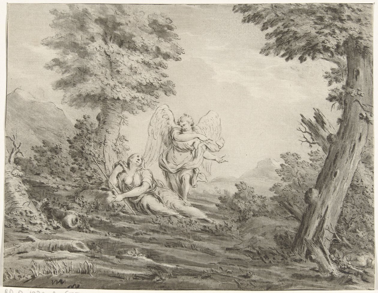 Hagar in the Desert by Jurriaan Cootwijck
