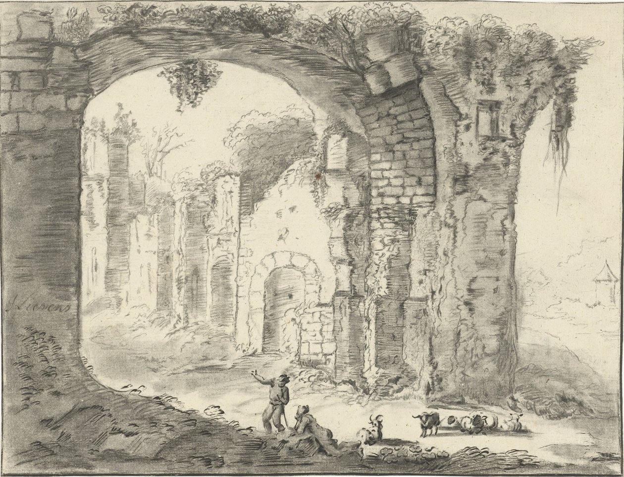 Landscape with Ruins by Jurriaan Cootwijck