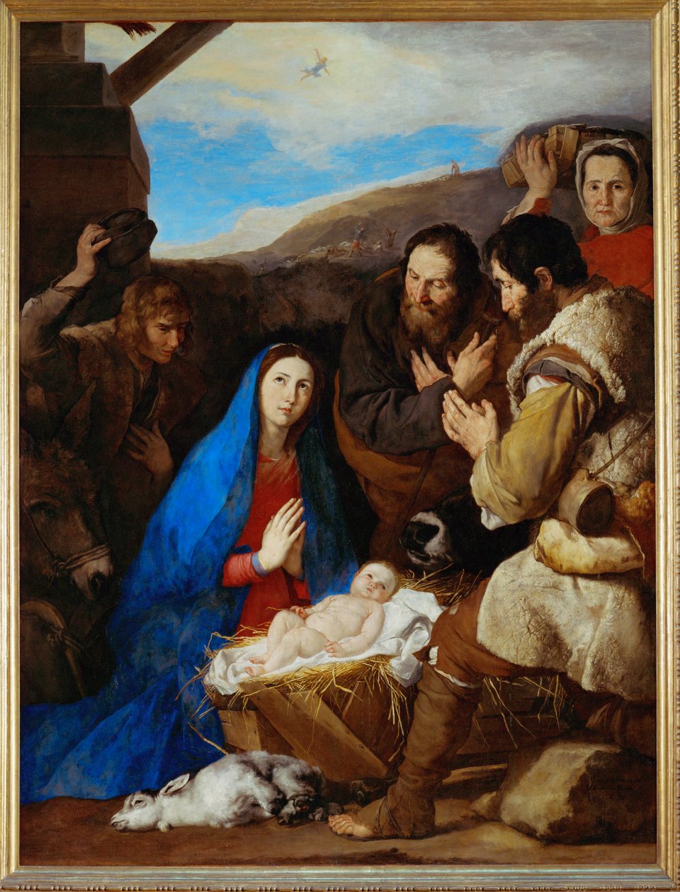 The Adoration of the Shepherds by Jusepe de (1591-1652) Ribera