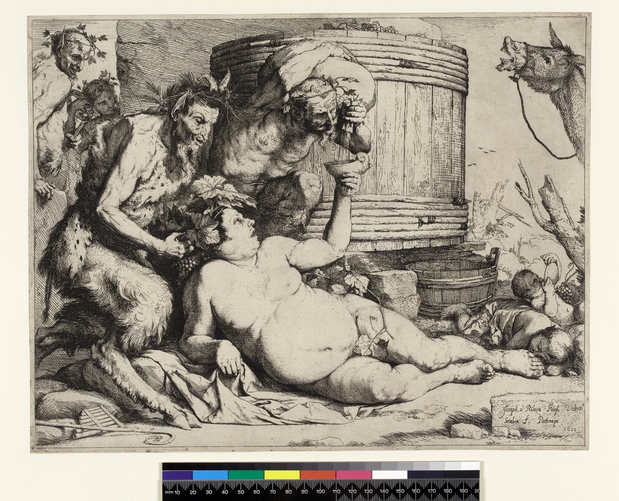 Drunken Silenus. Silenus at the Wine Vat, before 1652 by Jusepe de Ribera