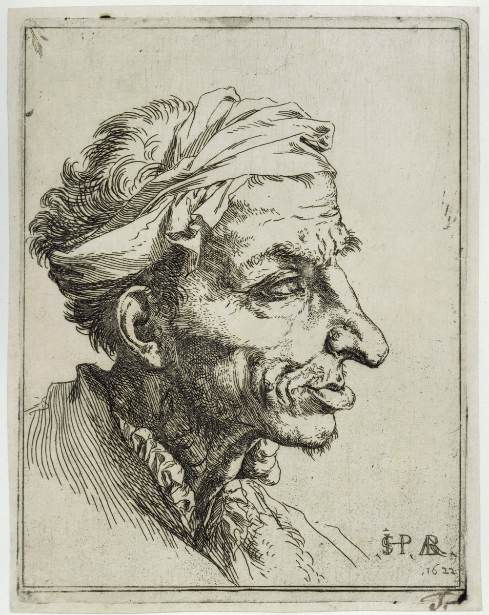 Small Grotesque Head by Jusepe de Ribera