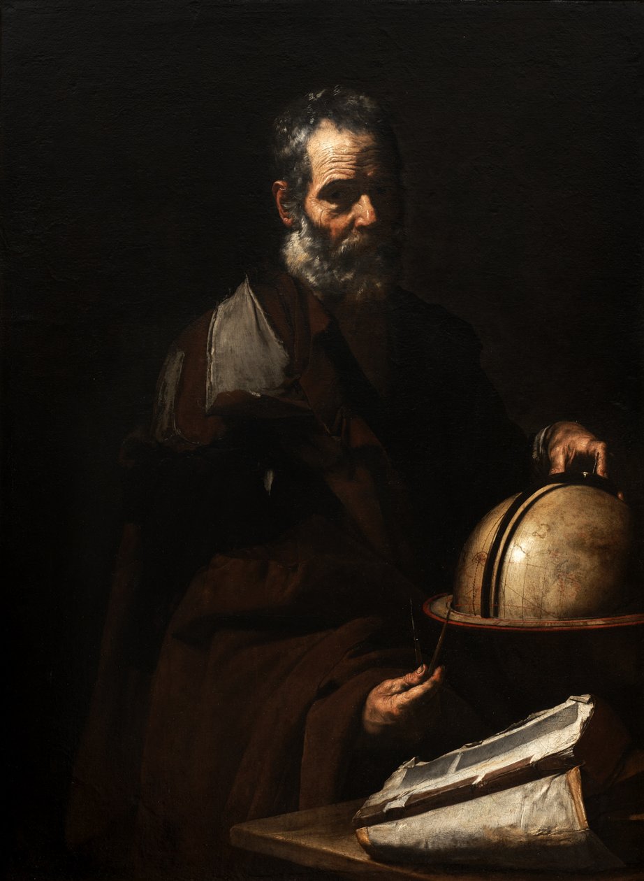 Philosopher with a Globe (Anaxagoras?) by Jusepe de Ribera
