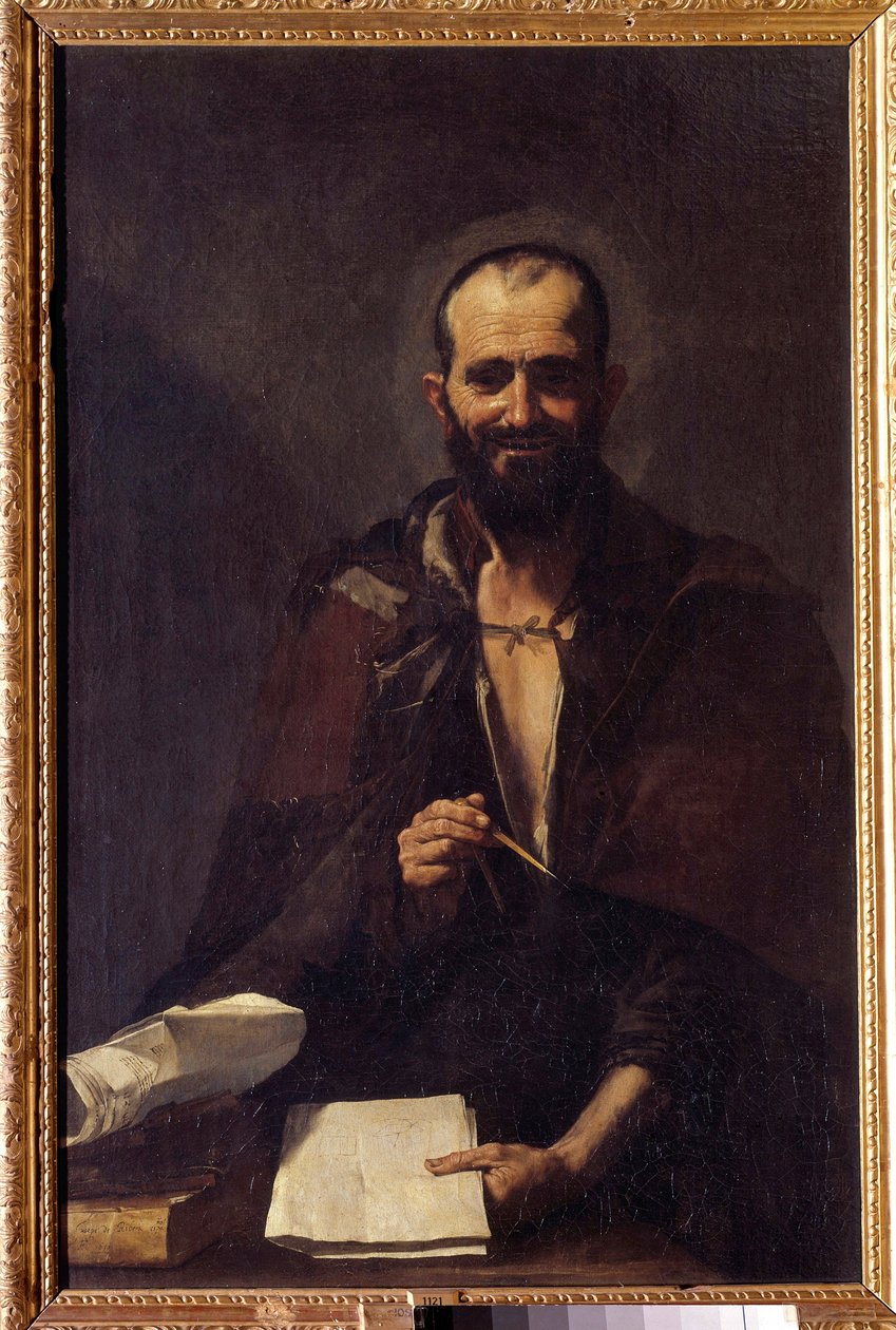 Representation of Archimedes (Painting by Jusepe de Ribera, 17th century) by Jusepe de Ribera