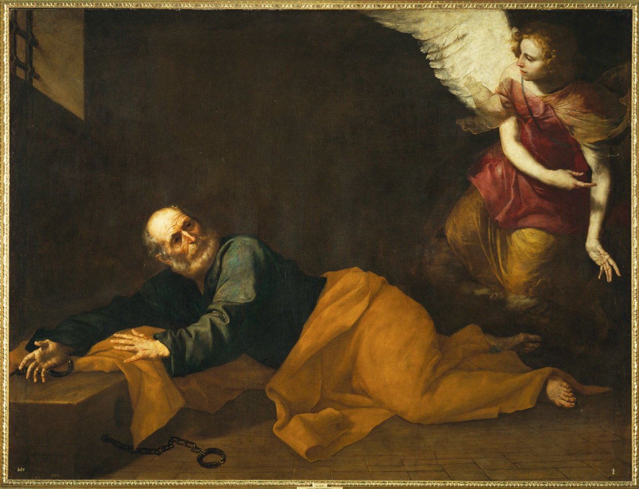 Saint Peter Freed by an Angel by Jusepe de Ribera