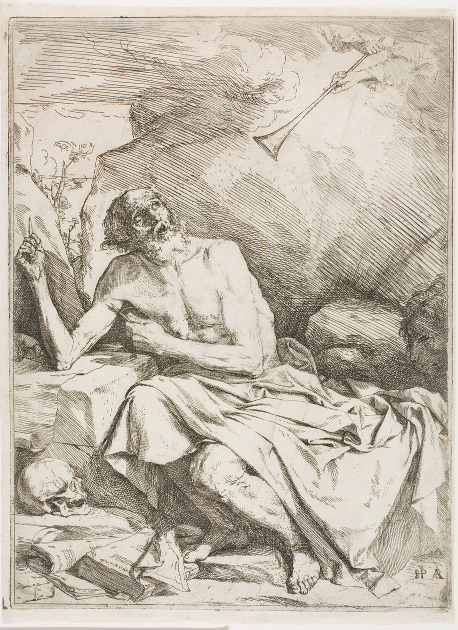 St. Jerome Hearing the Trumpet of the Last Judgment by Jusepe de Ribera