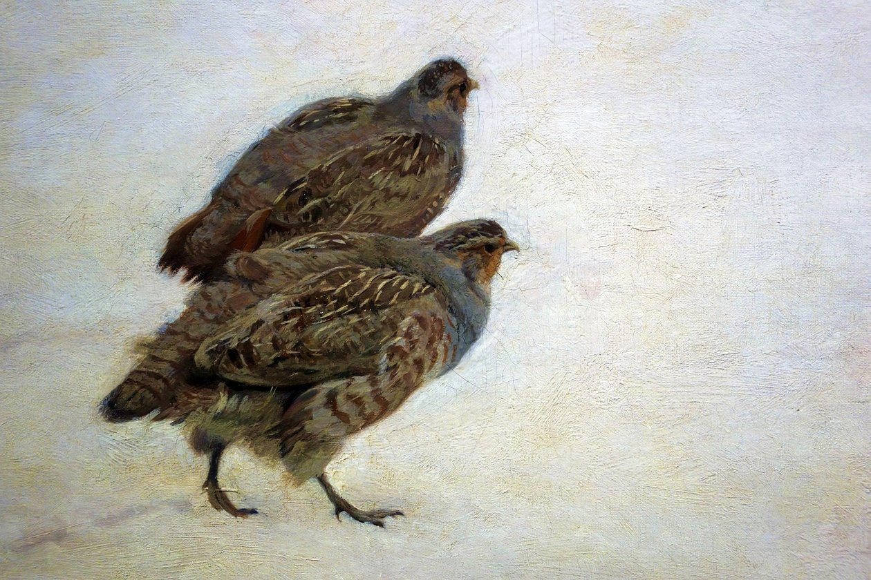 Partridges by Józef Chełmoński