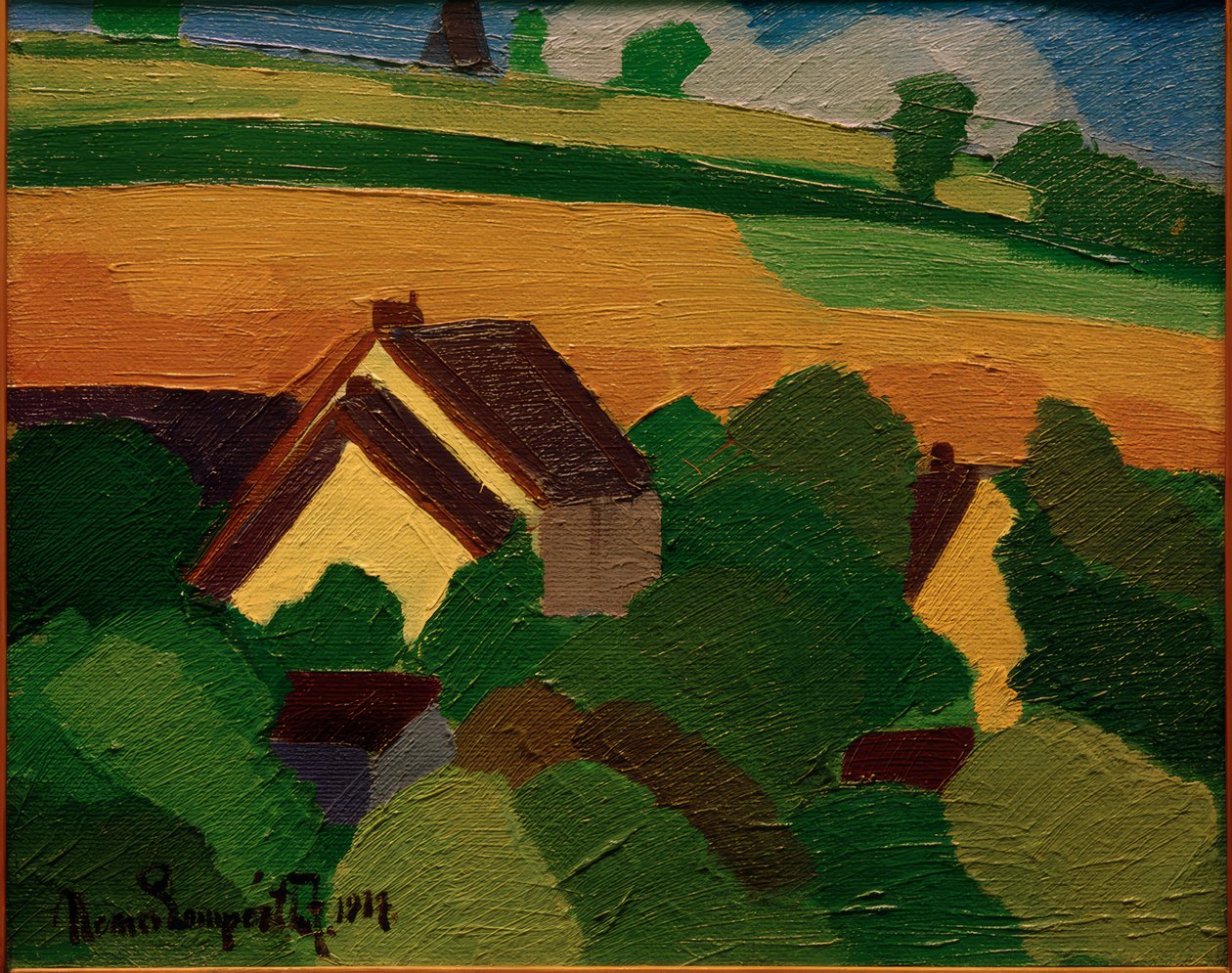 Landscape by József Nemes Lampérth