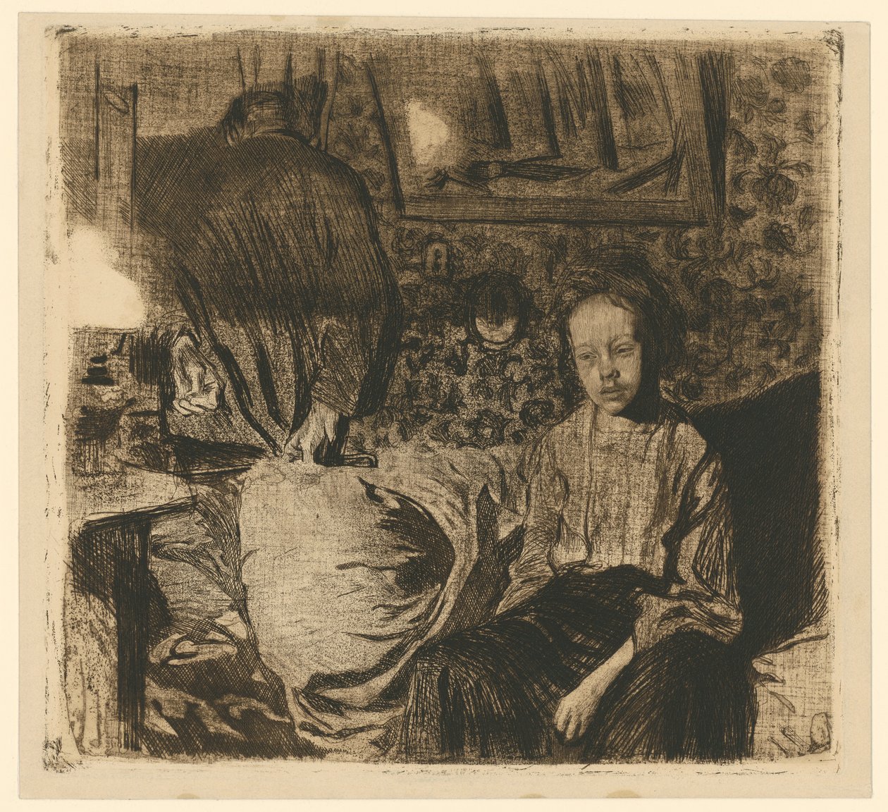 Young Couple (3rd State) by Käthe Kollwitz